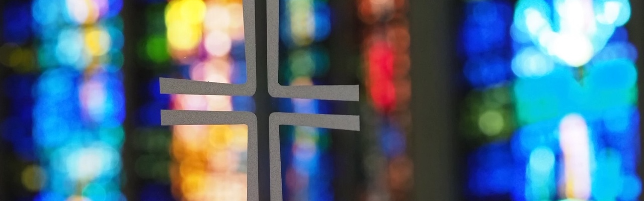 Stained glass windows.