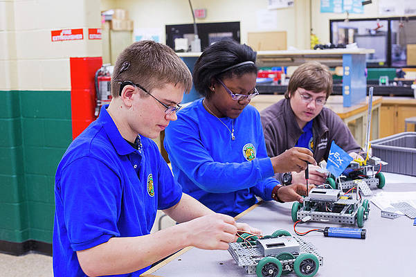 Robotics students