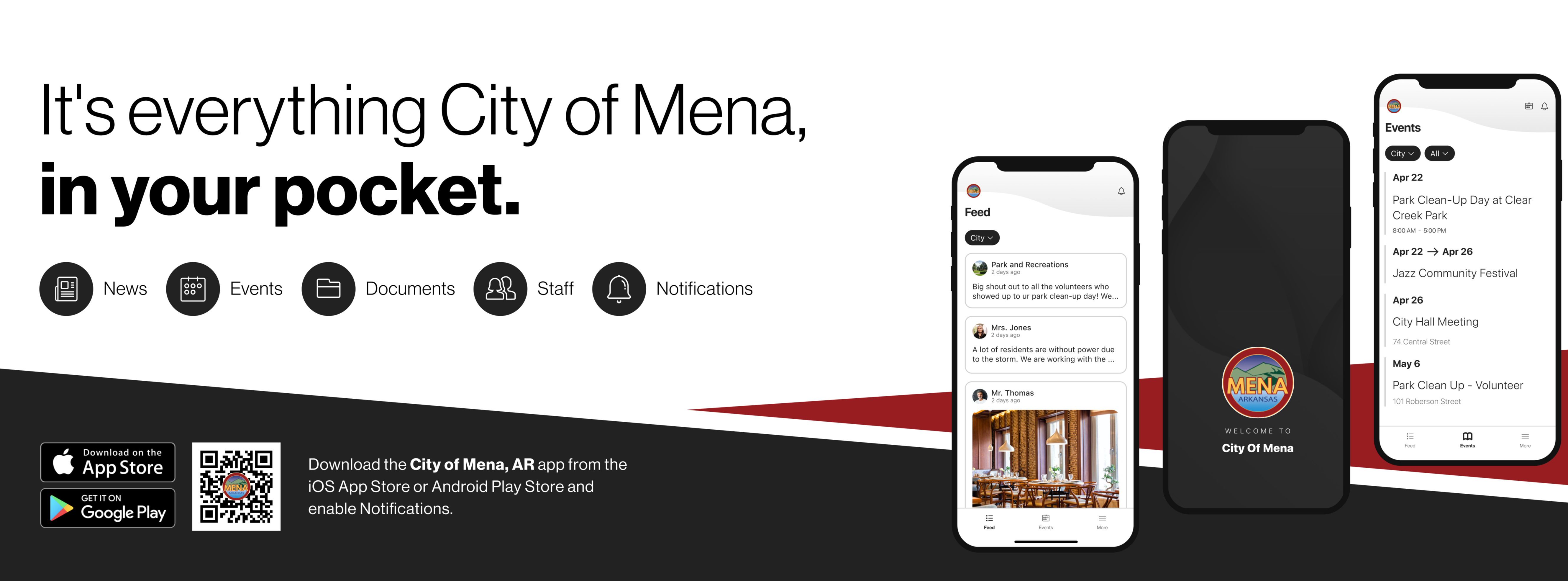 It's everything City of Mena in your pocket!