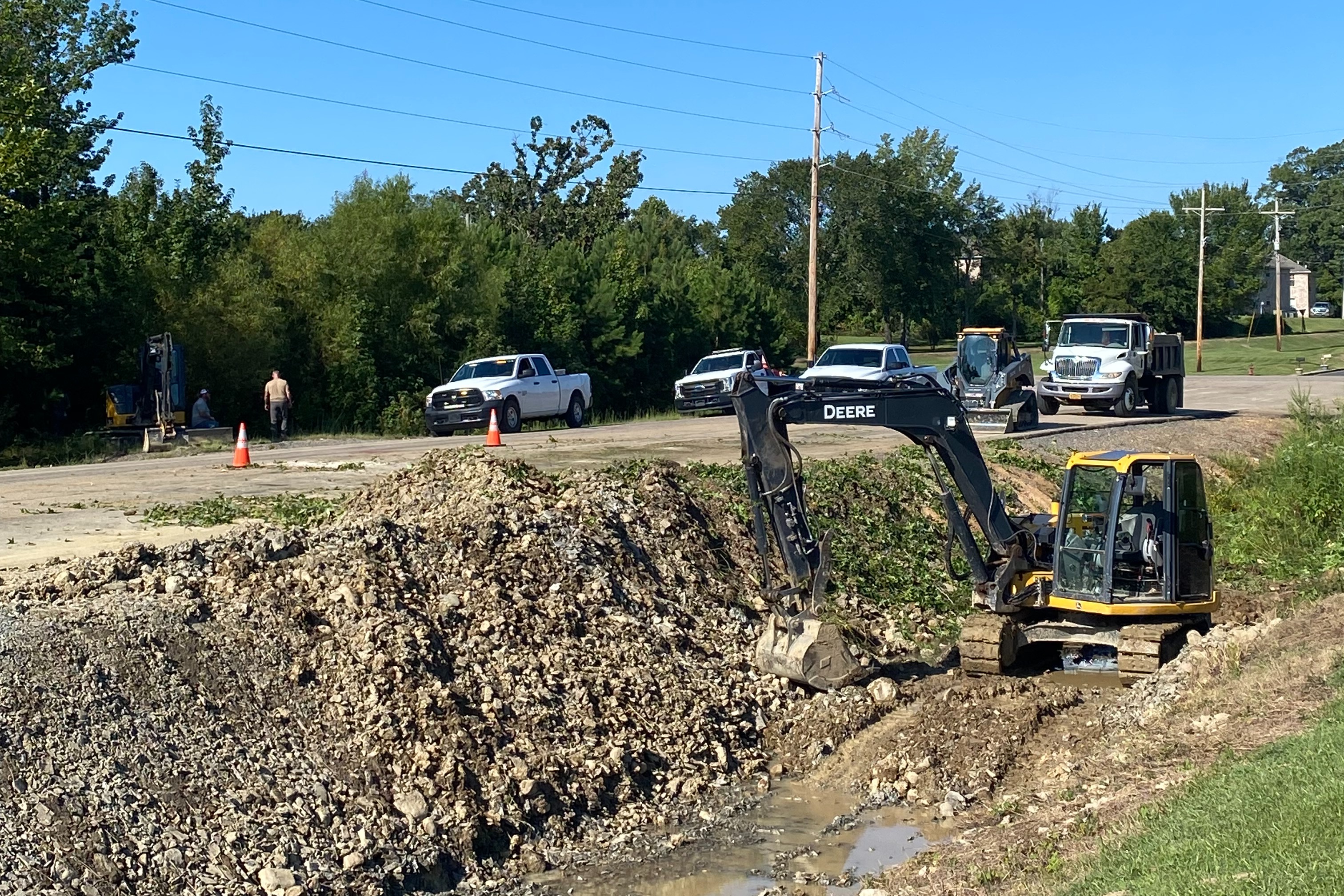 Street department vehicles