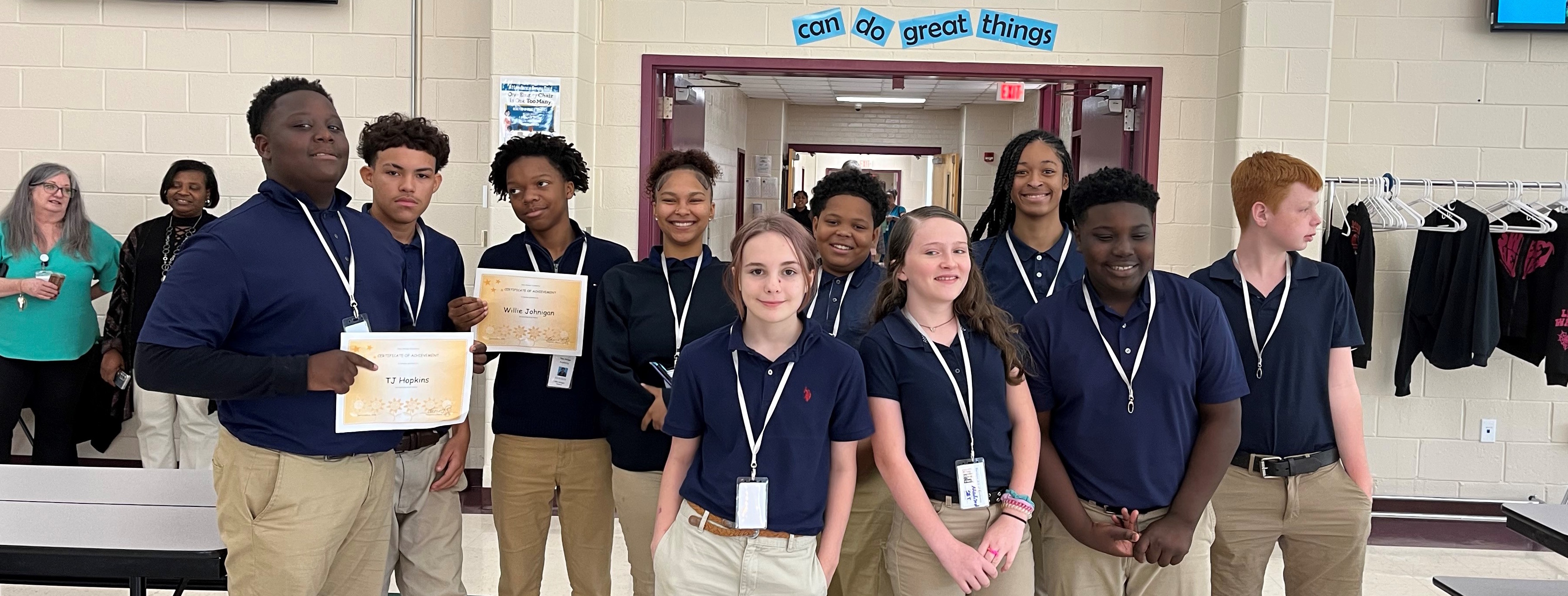 New Bridge academy students 