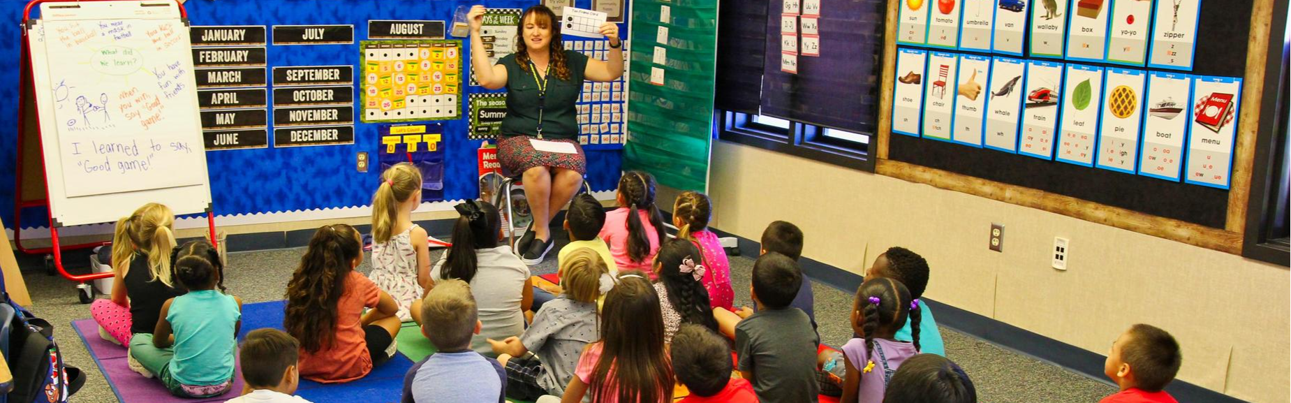 Bautista Creek in classroom with teacher