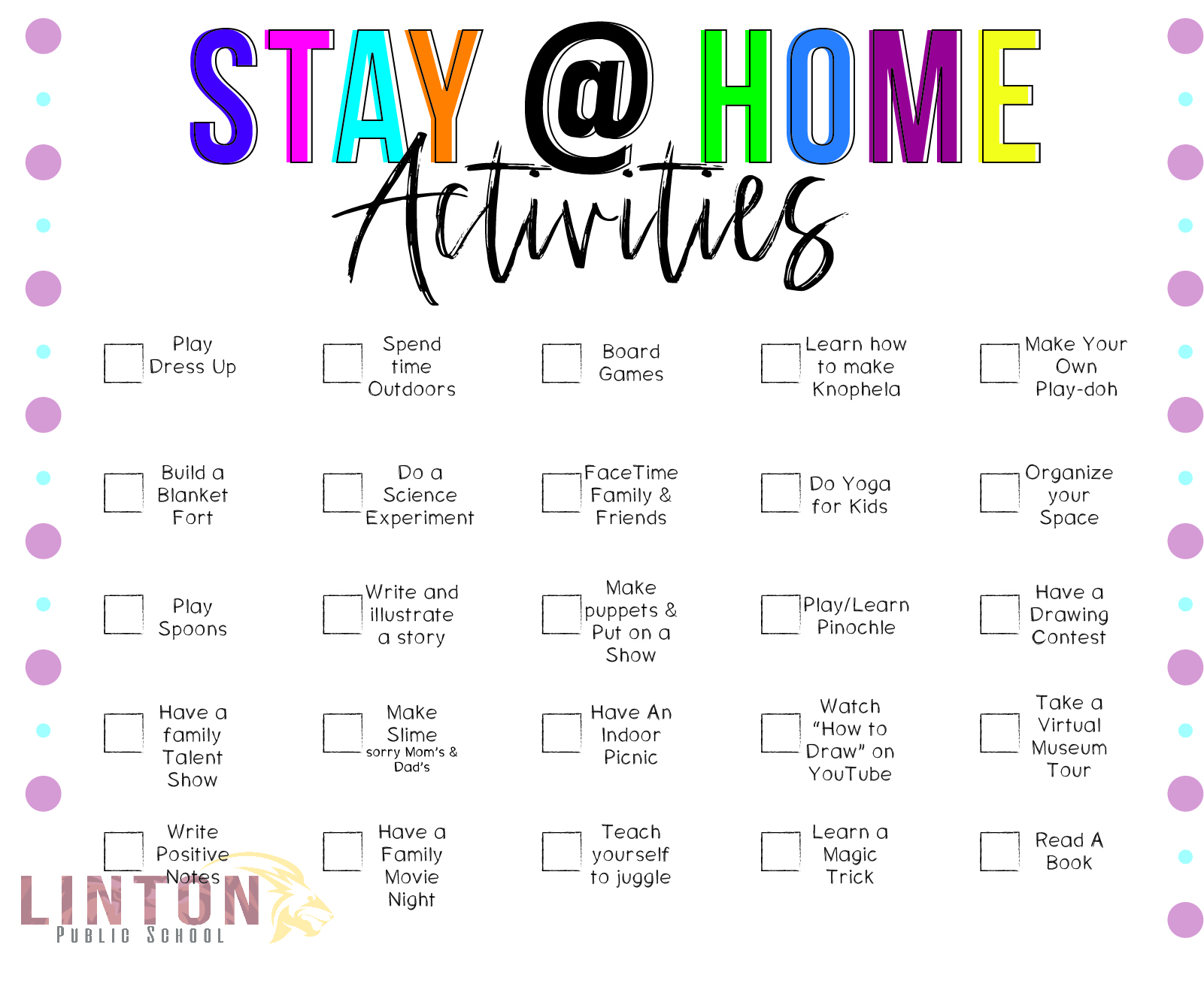 STAY HOME - ACTIVITIES