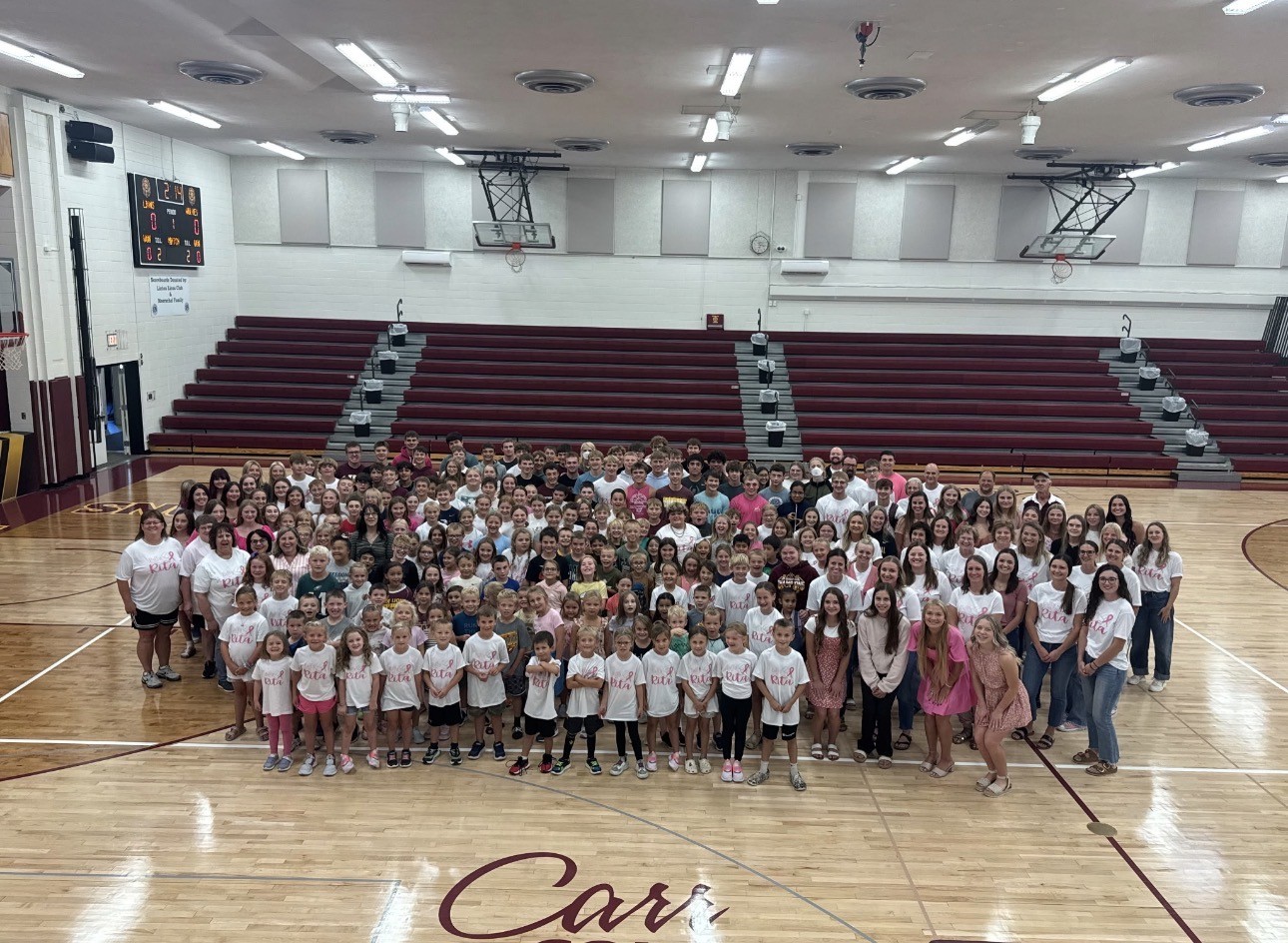 linton public students rally for rita group picture