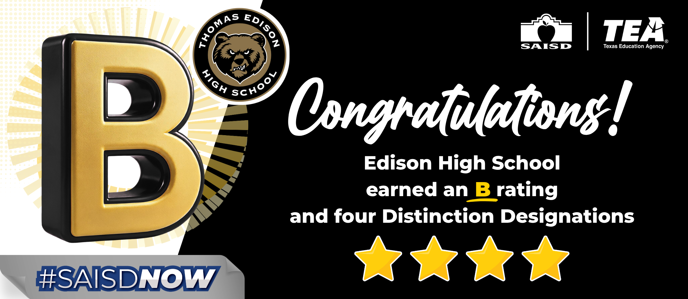 Edison B rated school