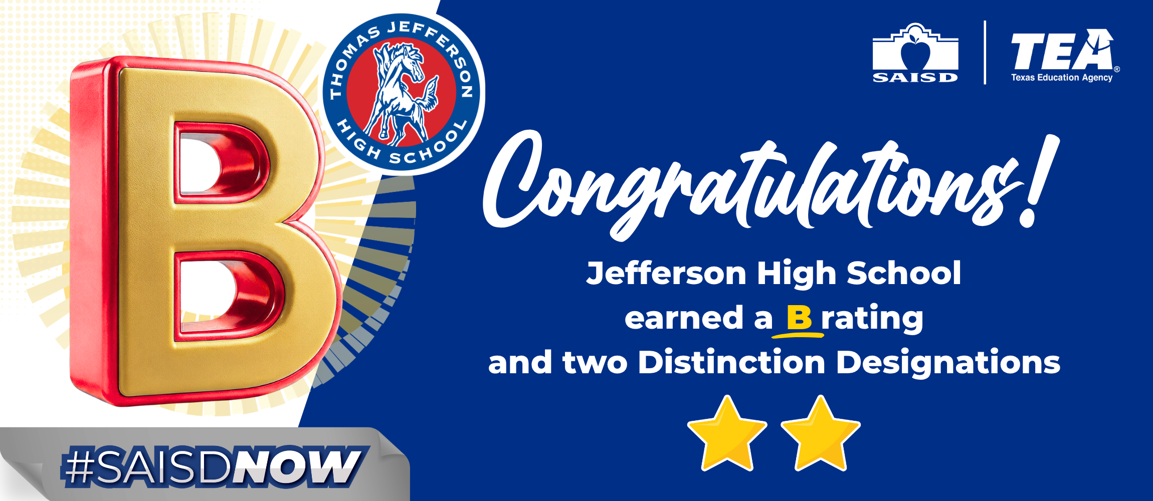 Jefferson is a B rated school