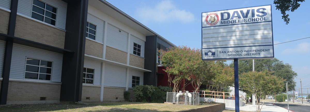 Exterior view of  Davis Middle/College Prep school