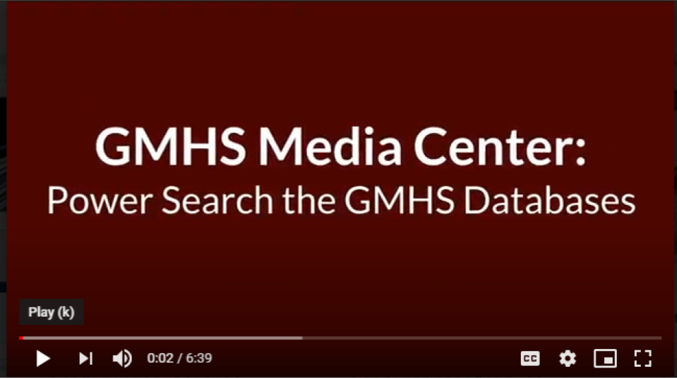 Power Search the GMHS Databases