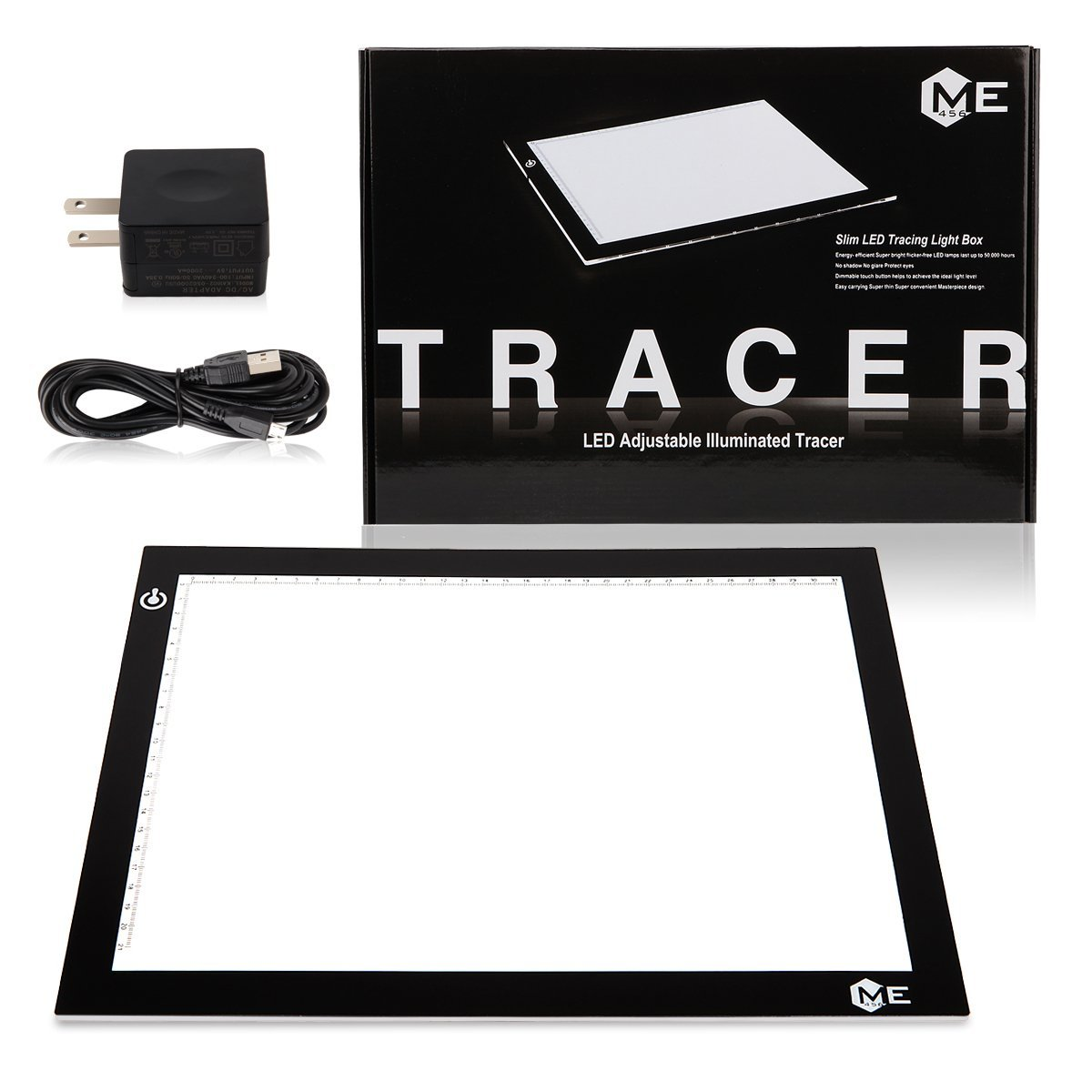 LED Light Pad (9"x12") used for tracing, sketching, animation, calligraphy, stenciling, sewing.