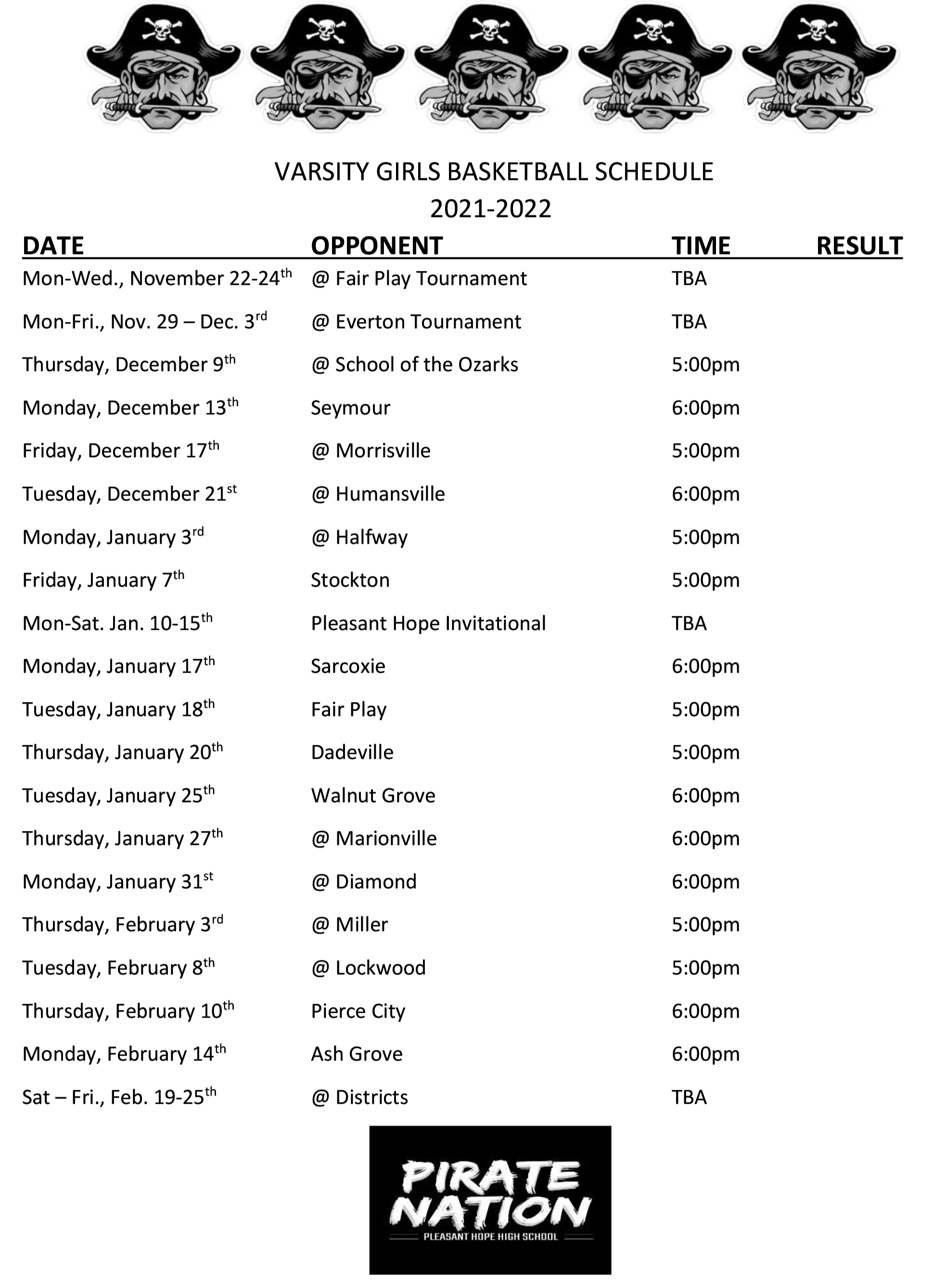 MS-HS Cross Country Schedule