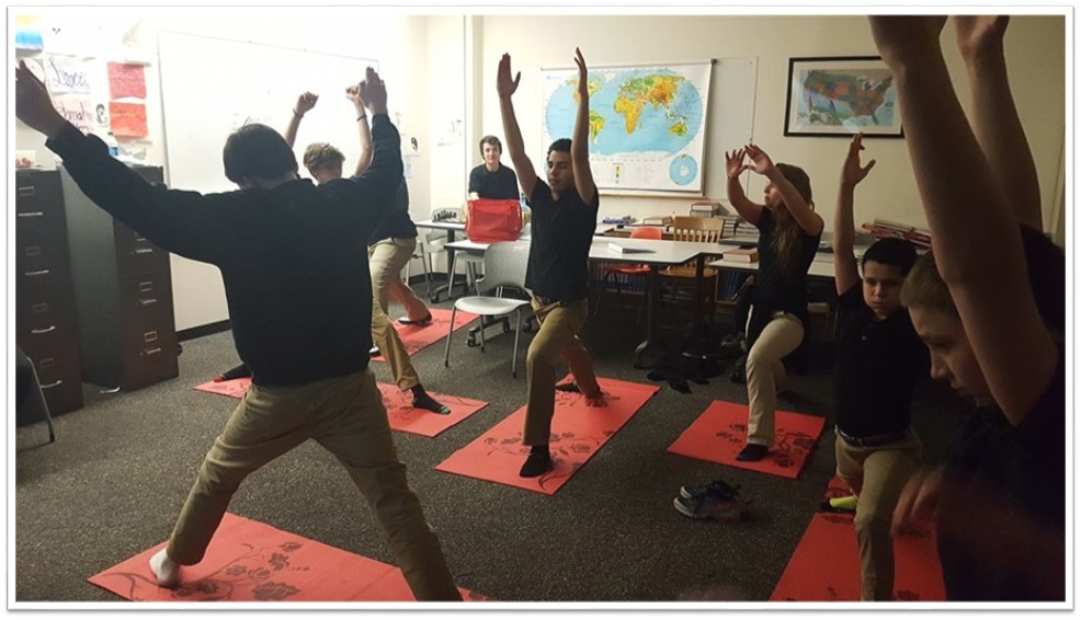 Milligan Students Practicing Yoga
