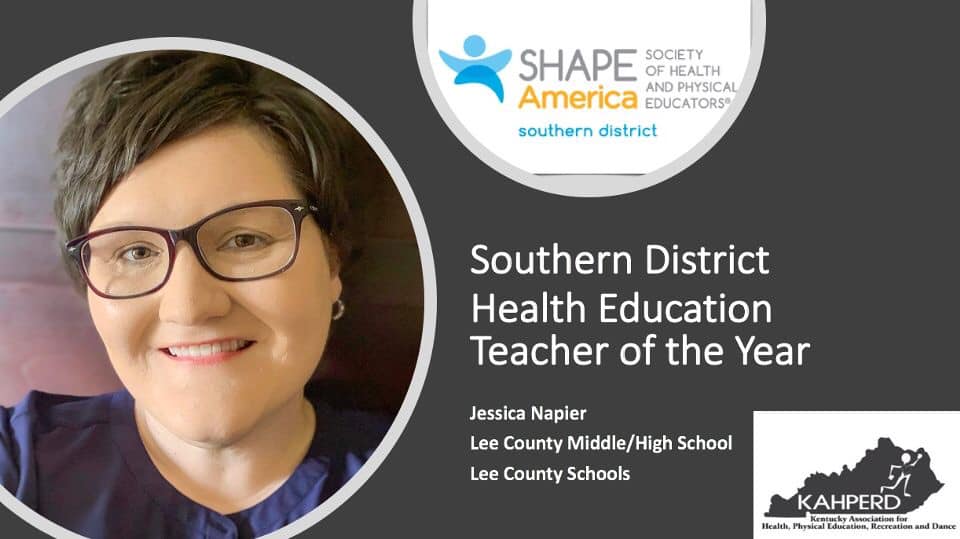 Jessica Napier SHAPES Teacher of the Year