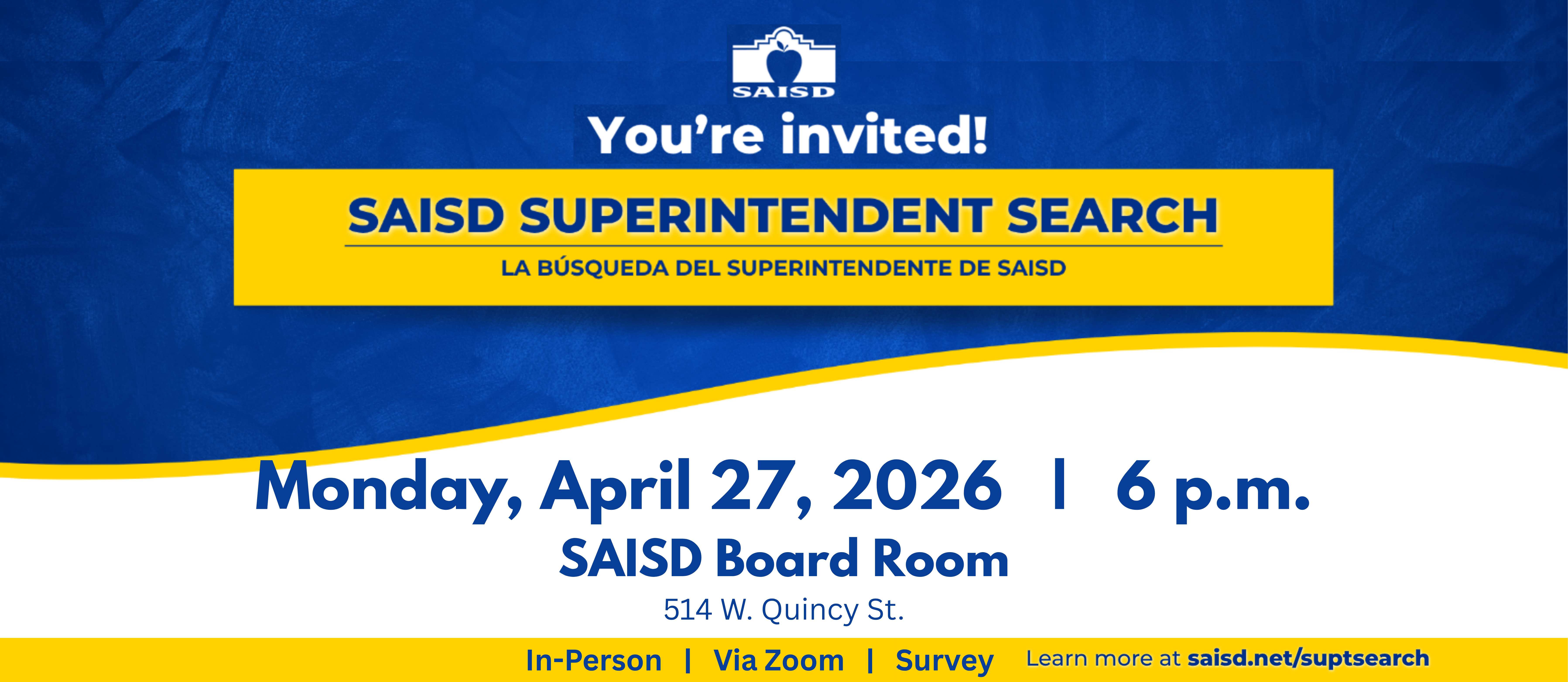 Superintendent Search Town Hall