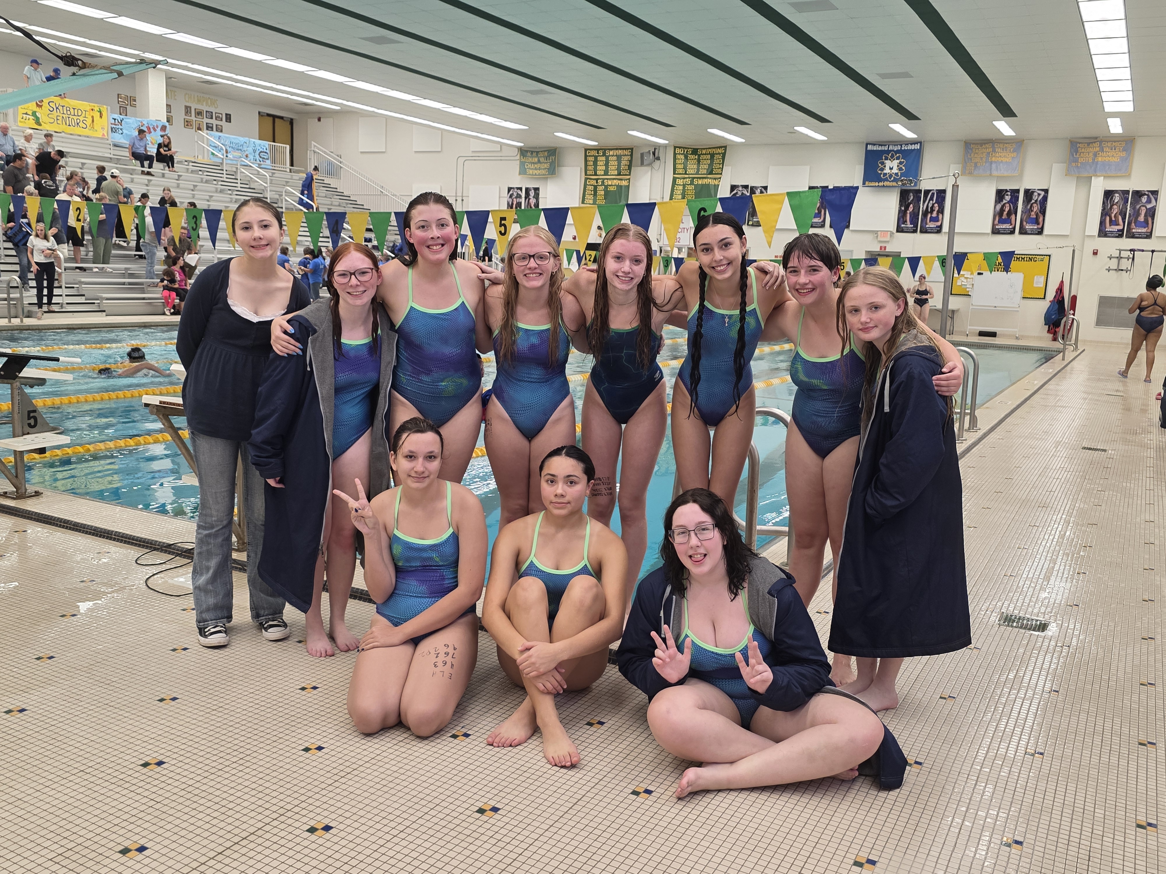 Lapeer girls swim and dive team