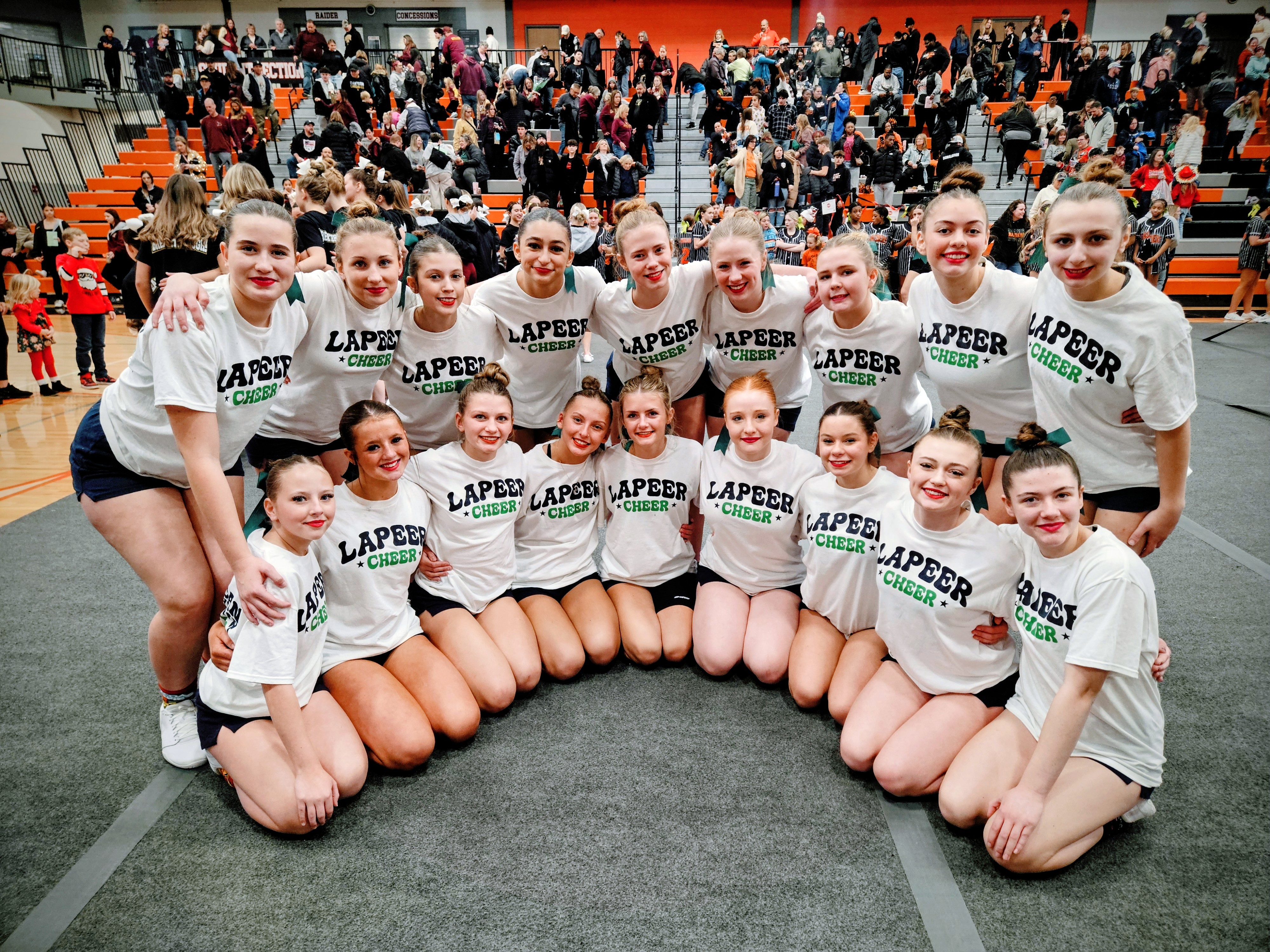 Lapeer competitive cheer team