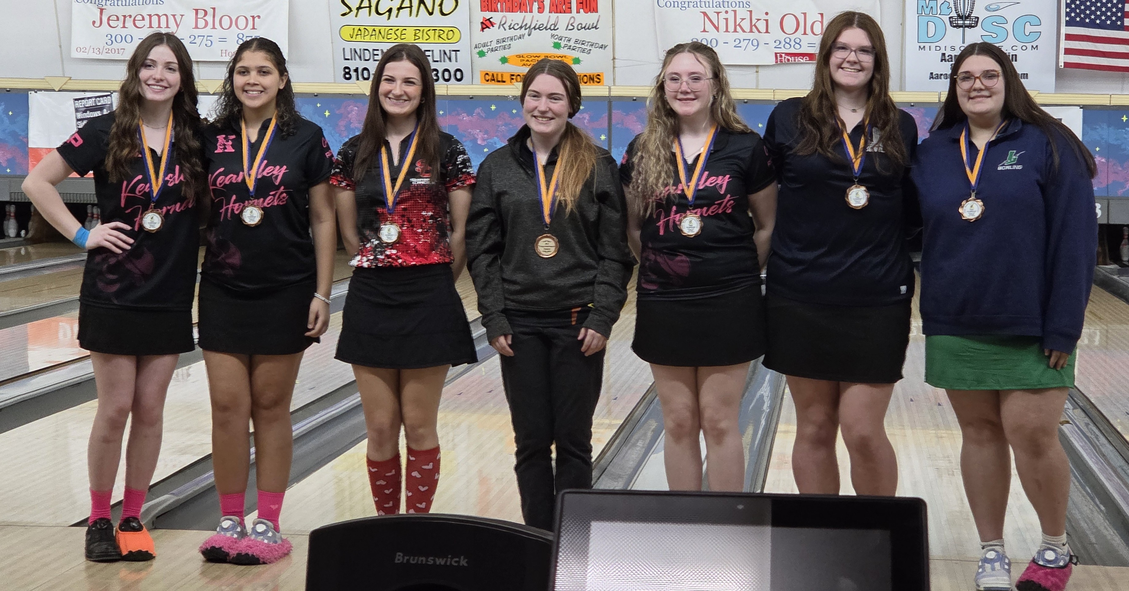 Girls bowlers who made the all-tournament team on January 18, 2026