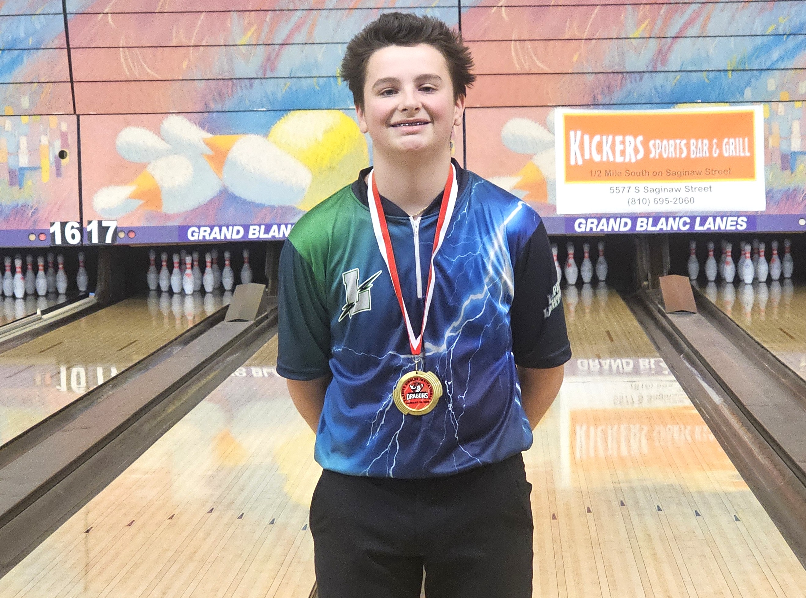 Luke Meinz - Lapeer boys high school bowler