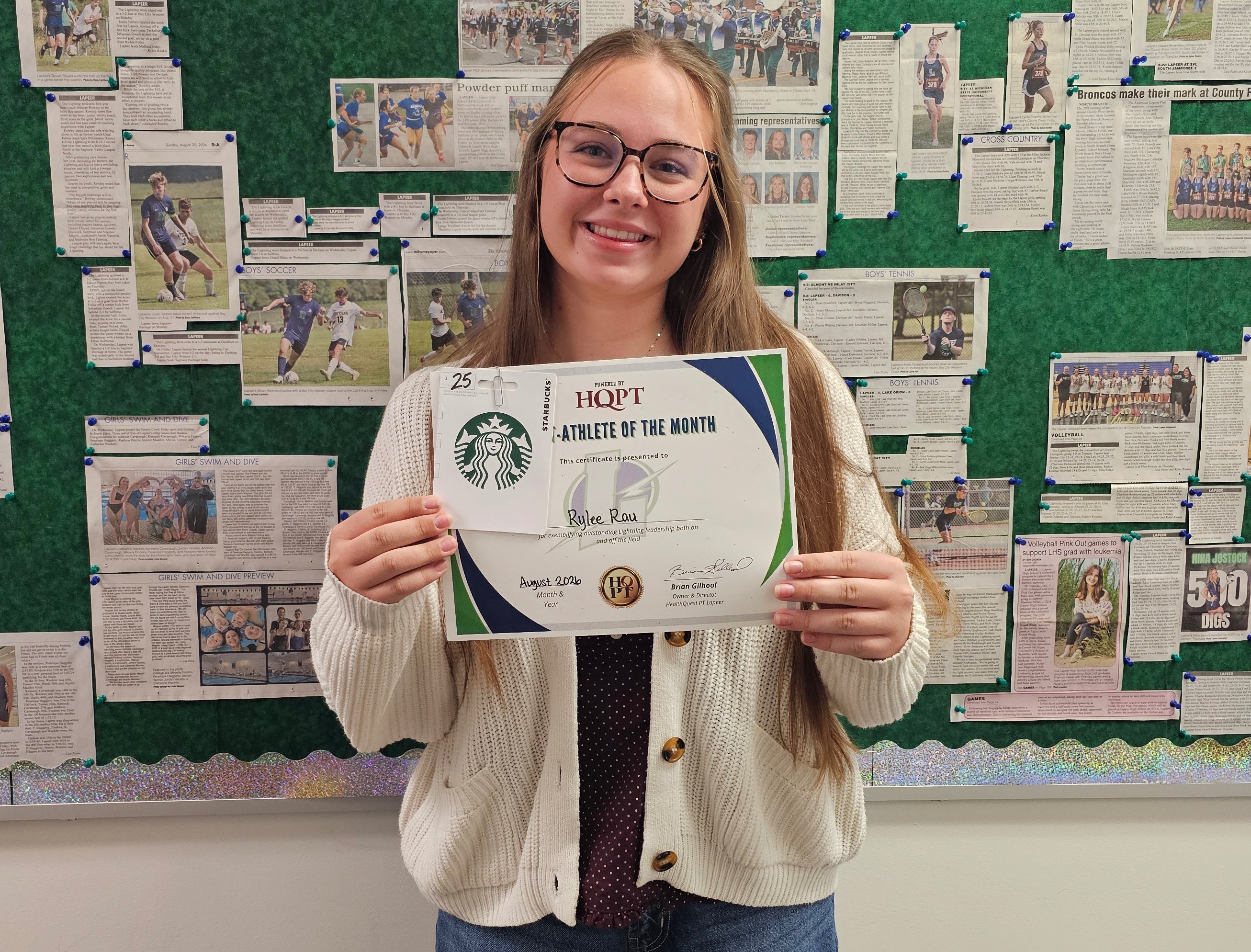 Lapeer girls golf player Rylee Rau