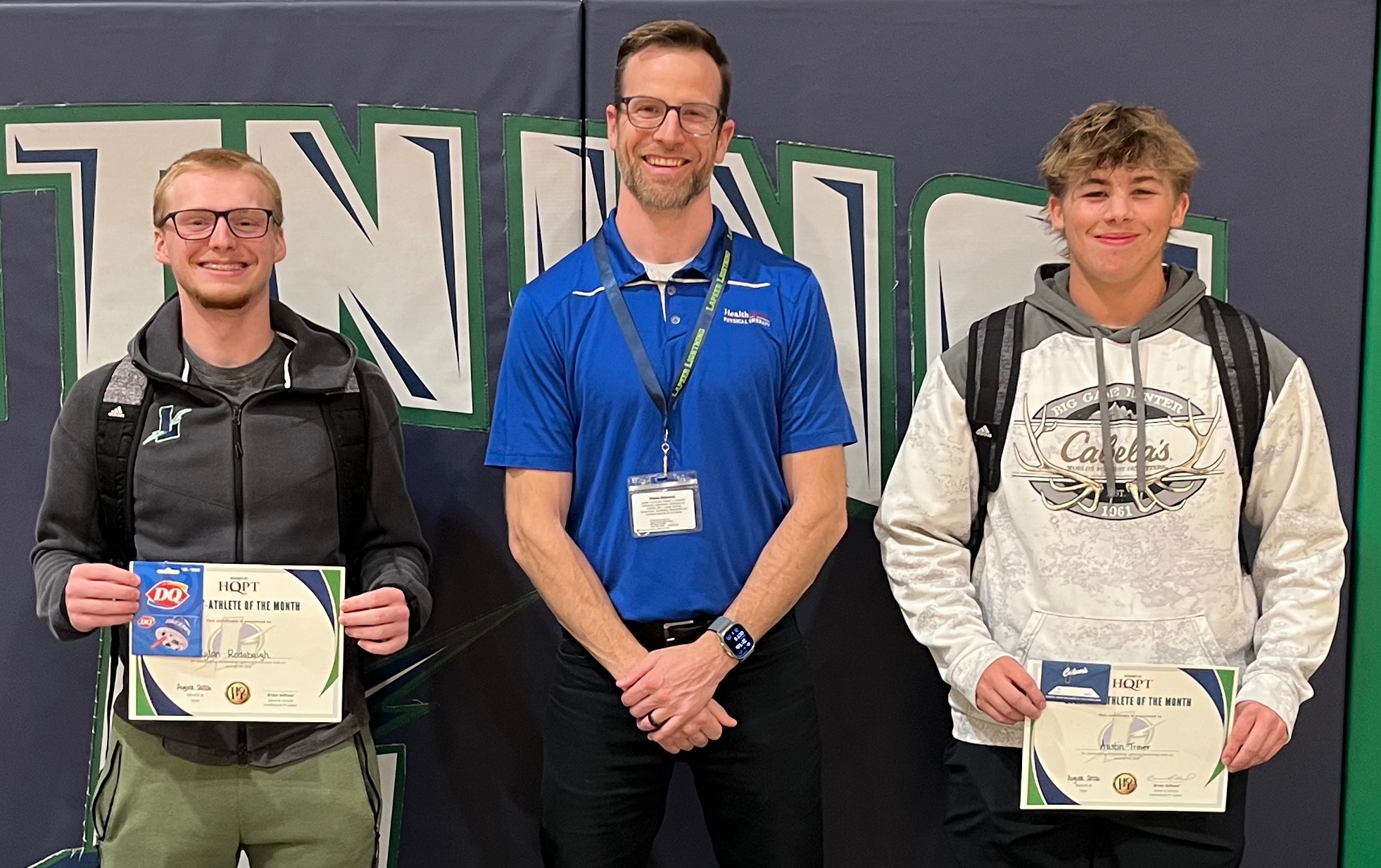 Lapeer boys tennis doubles partners Austin Traver and Rylan Rodabaugh