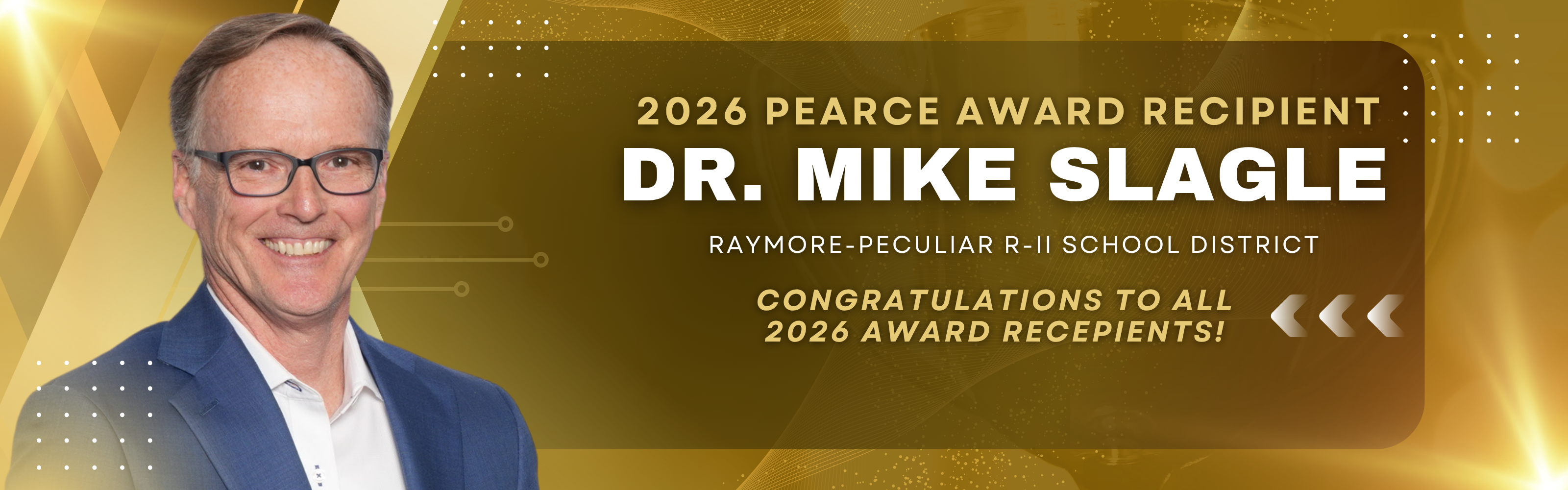2026 Pearce Award Recipient - Dr. Mike Slagle. Congratulations to all 2026 award recipients!