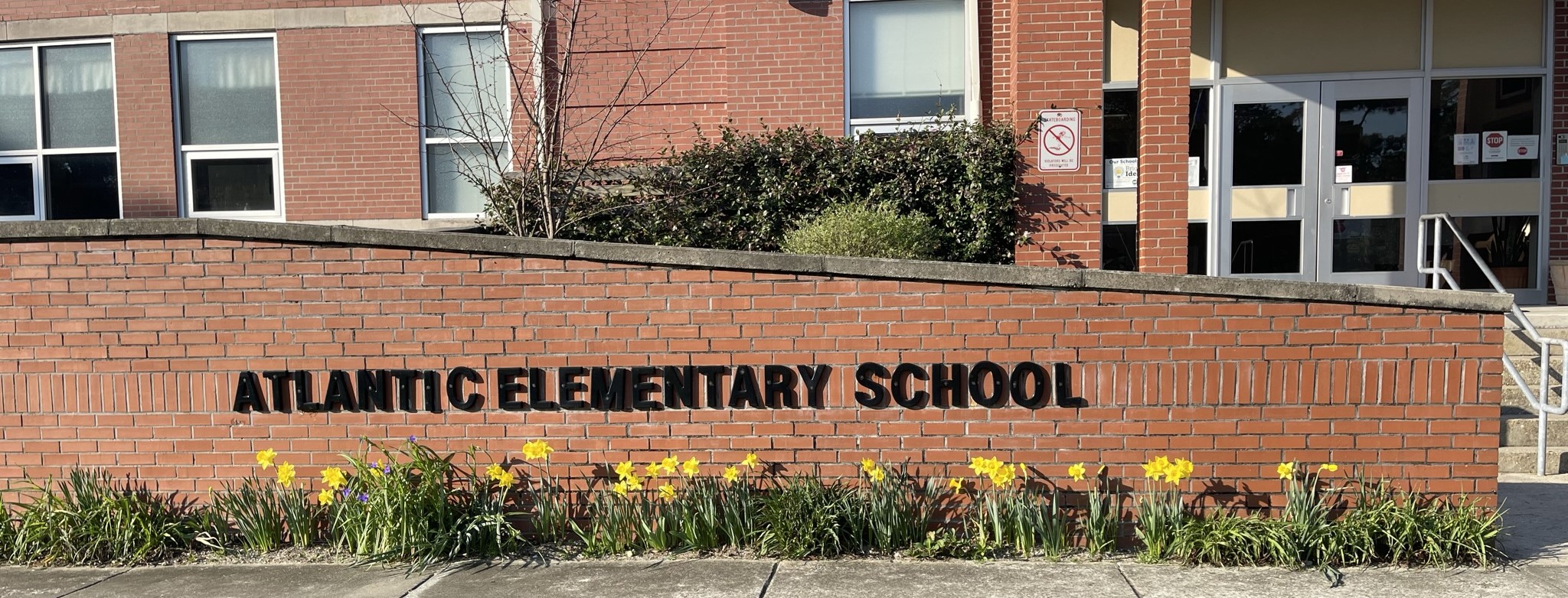 flower front school