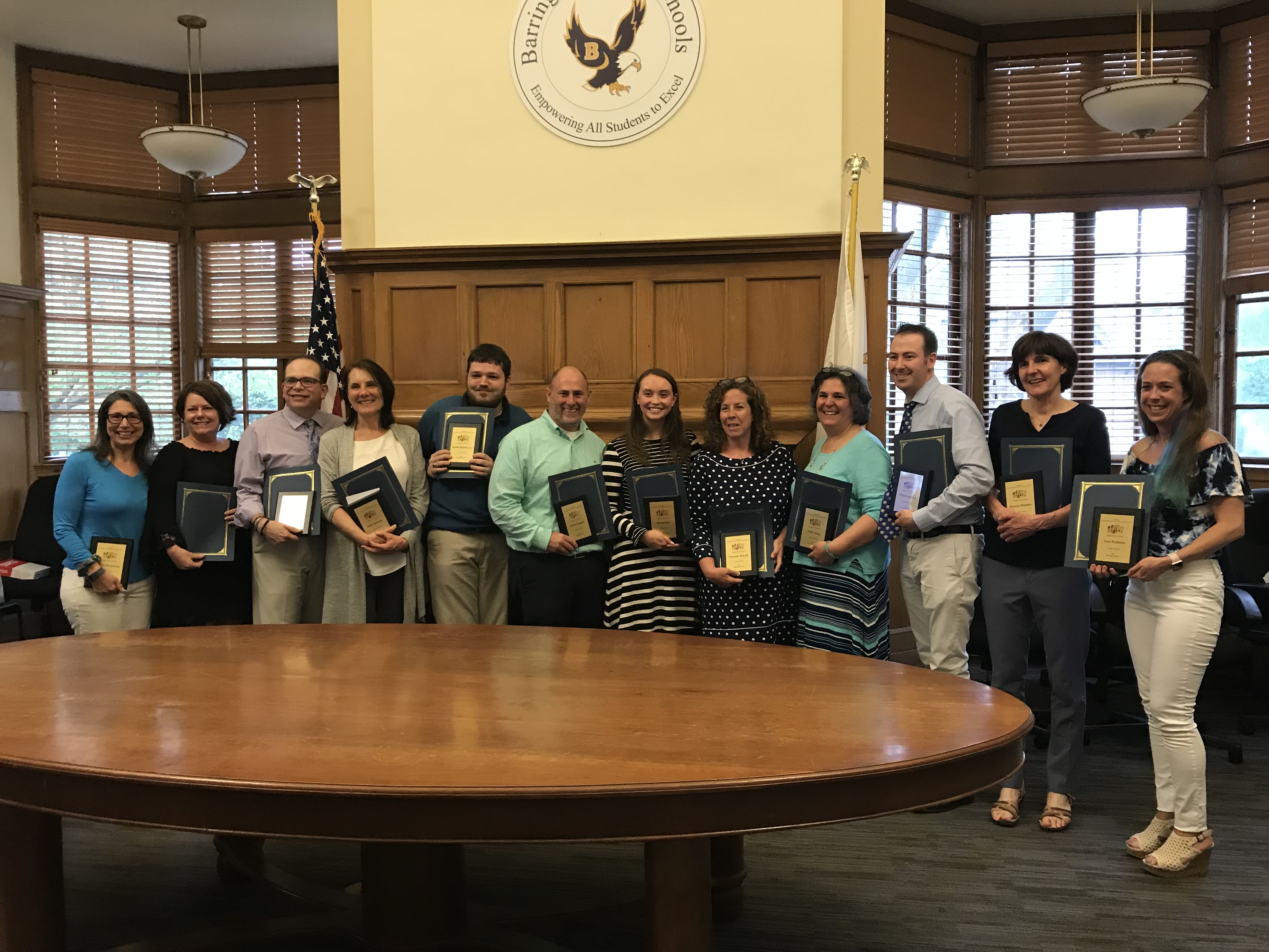 A photo of the 2018-19 winners of the SEAC Special Educator Awards
