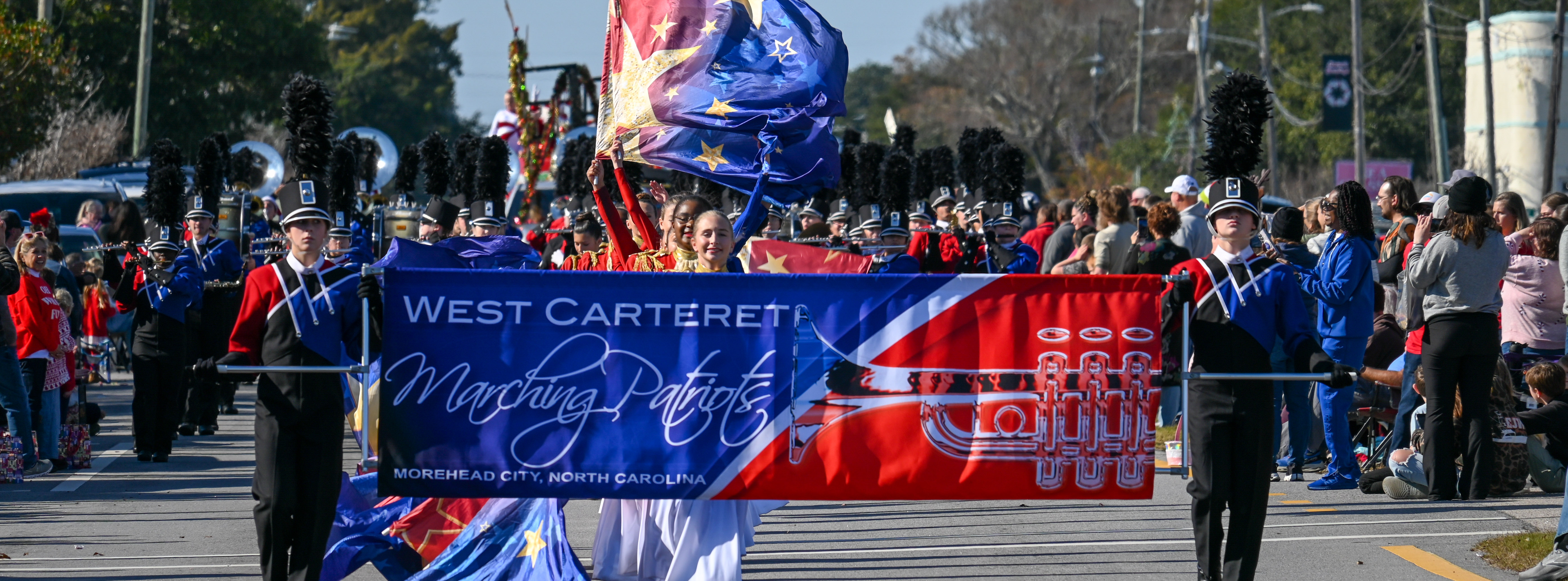 West Carteret High School's Marching Patriots in Morehead City, NC