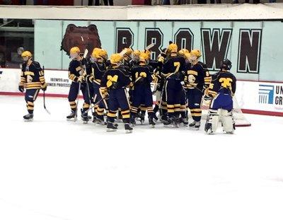 A photo of the hockey team