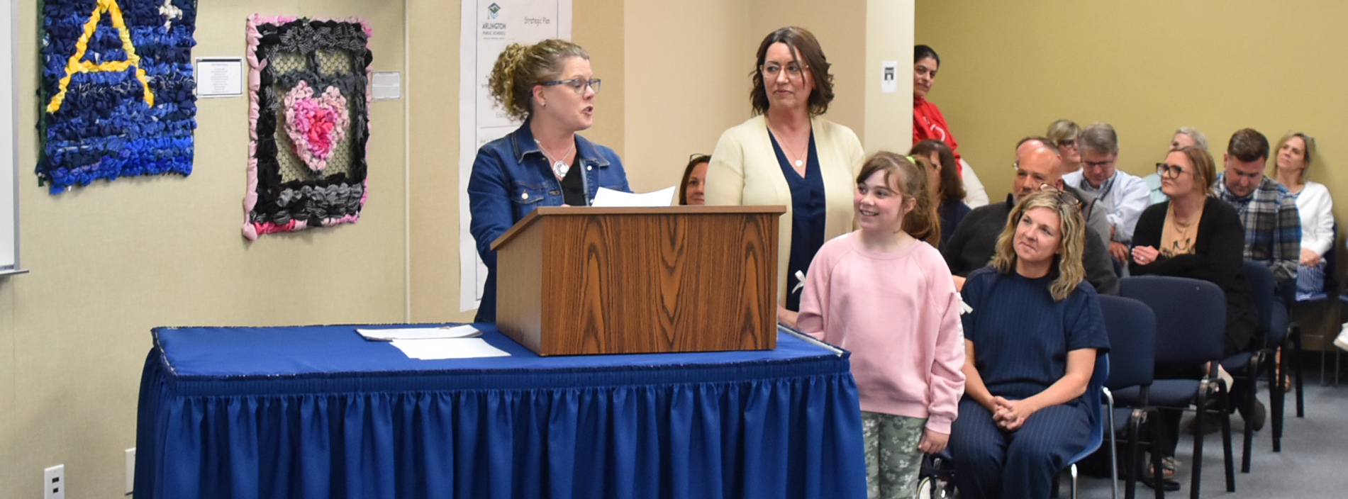 Pioneer fourth grader Piper Torry and LAP teacher Kari Bass were  recognized on April 27 for being Simply Amazing!