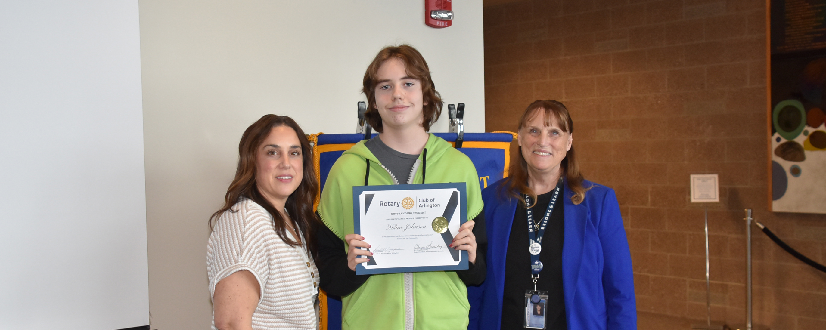 Nolan Johnson is the January 2026 Rotary Outstanding student for Post Middle School!