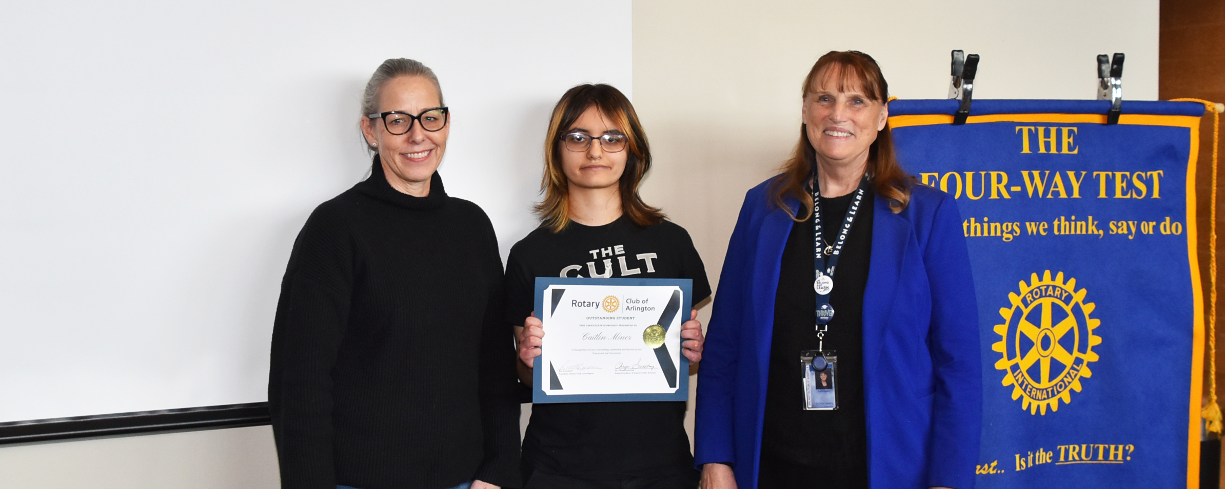 Caitlin Miner is the January 2026 Rotary Outstanding student for Weston High School!