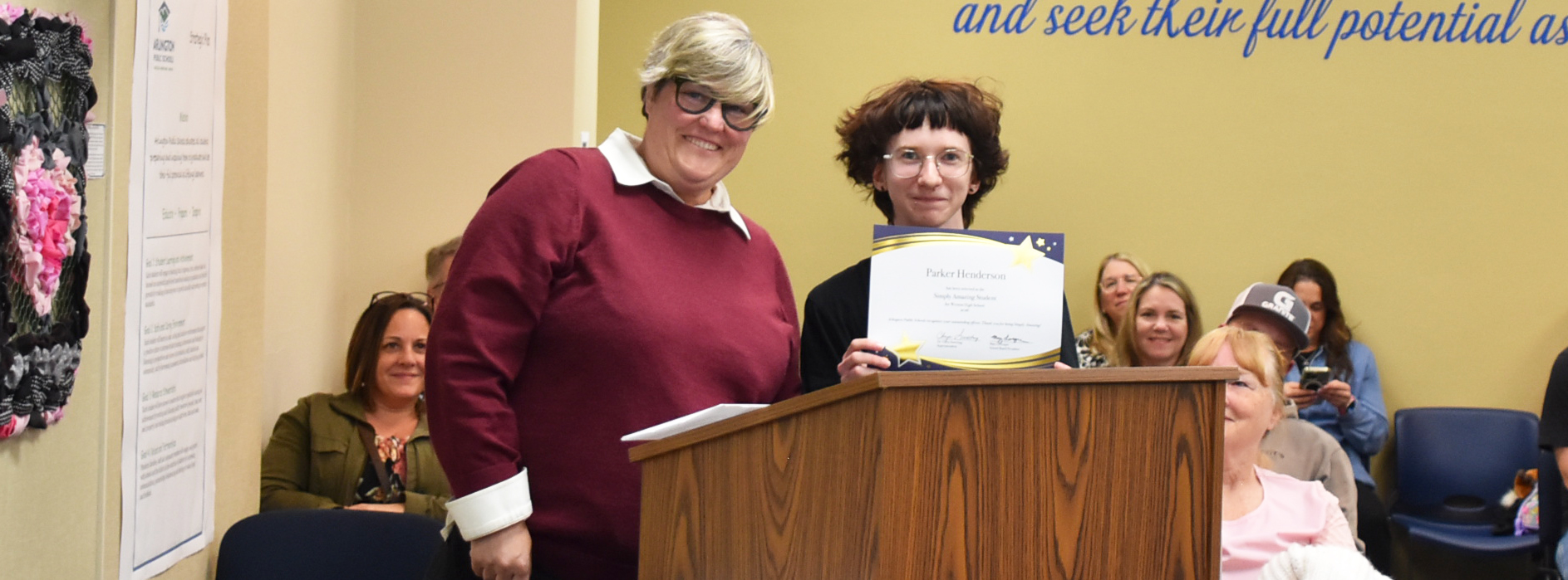 Weston 11th grader Parker Henderson was recognized on April 27 for being Simply Amazing!