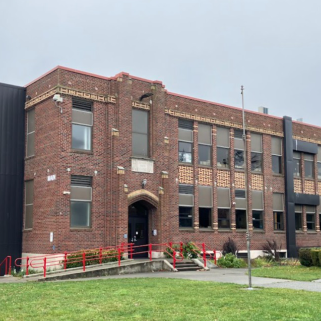 high school brick building historical
