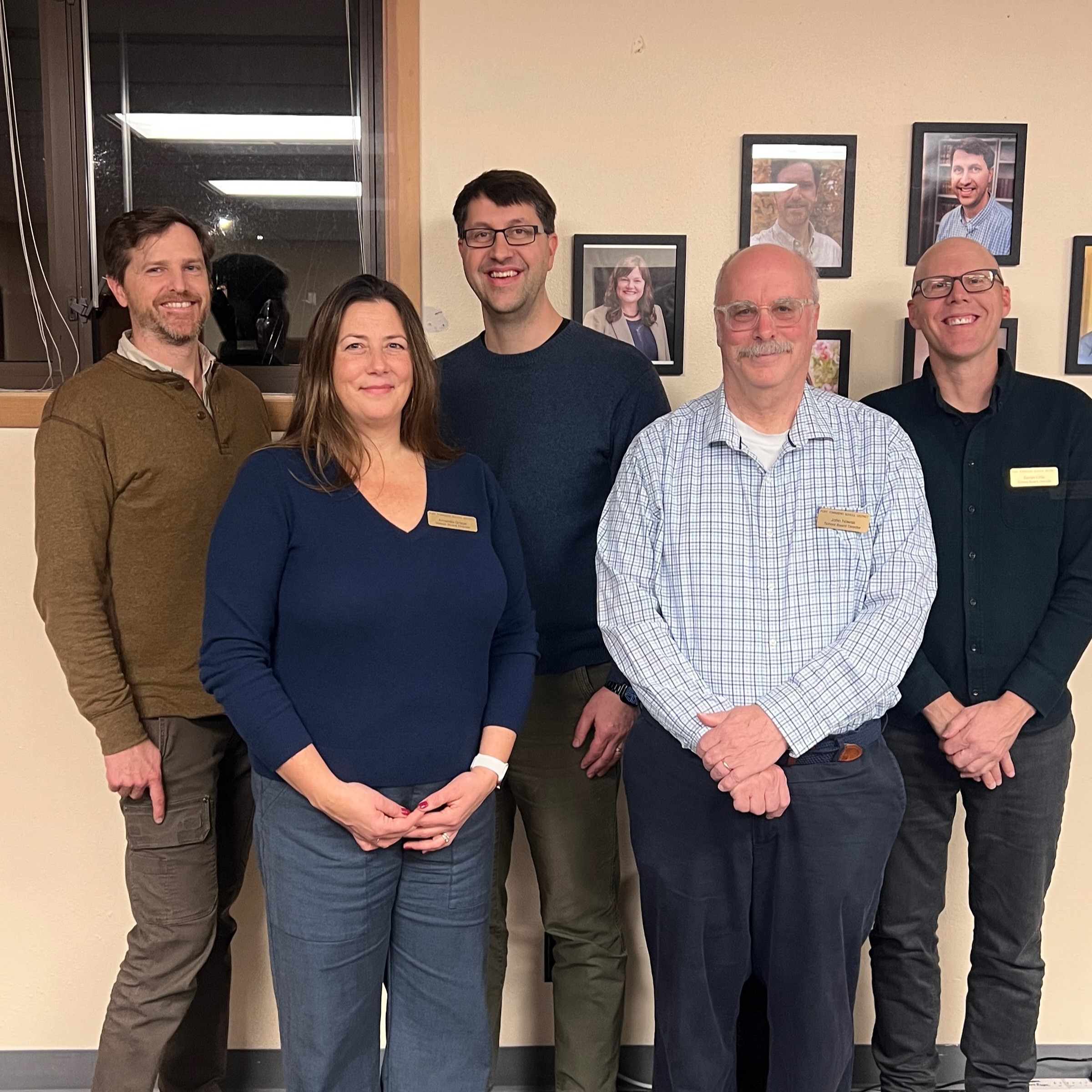 January is Board Appreciation Month all 5 Board member pictured 