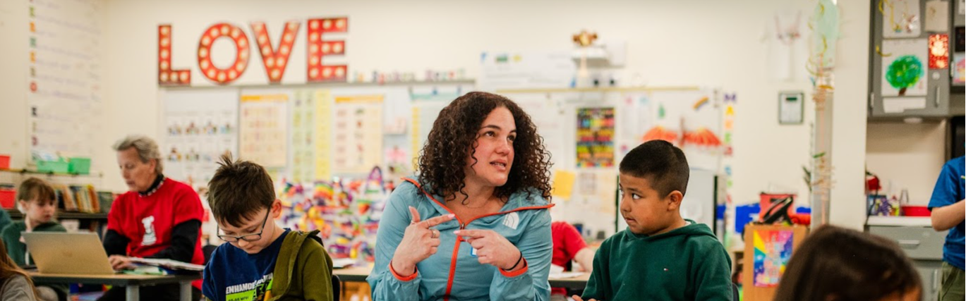 students and teachers in classroom