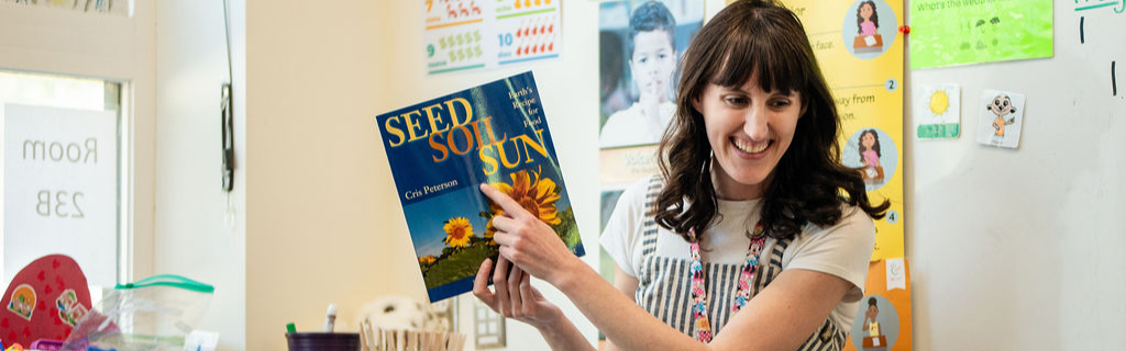 Teacher reading to students