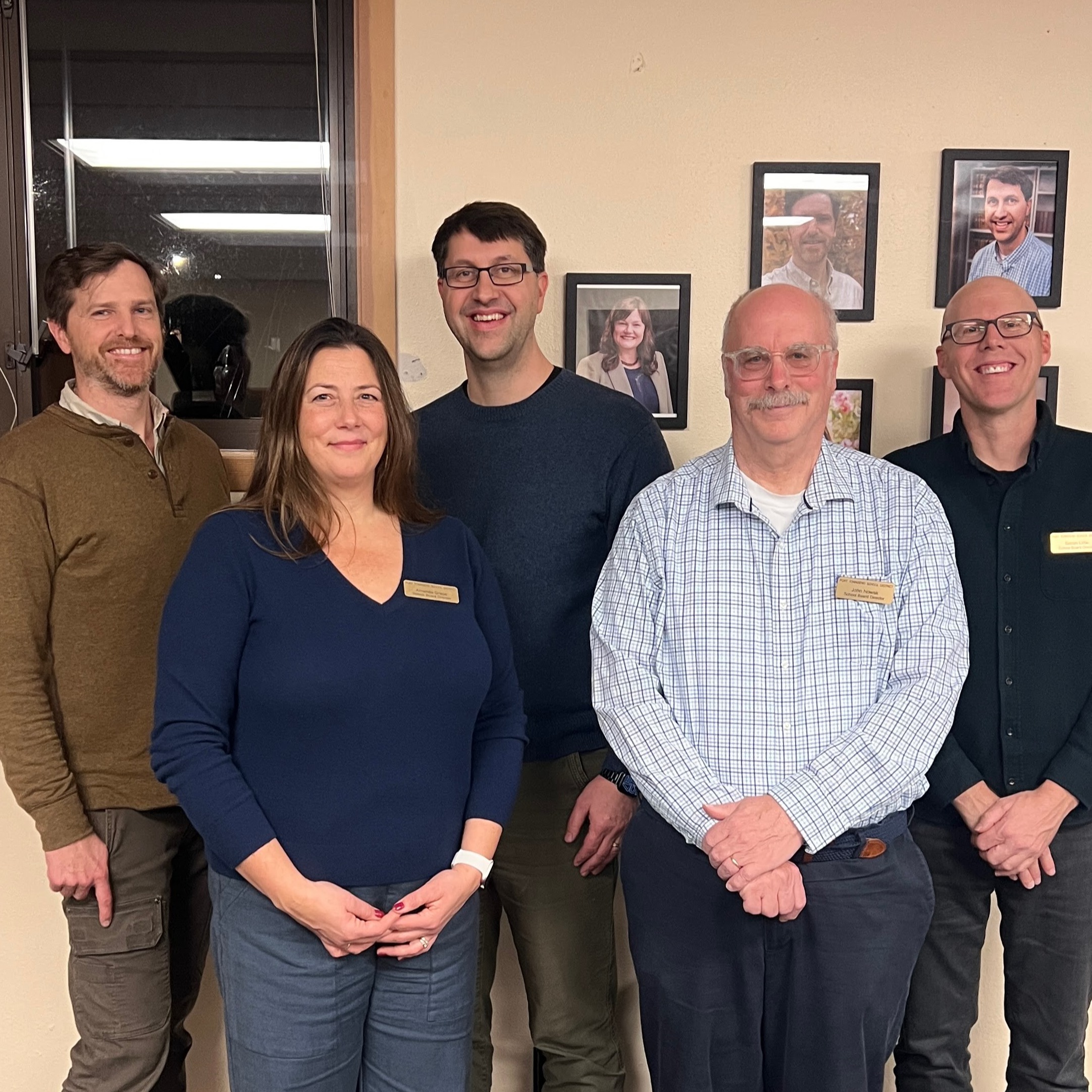 January is School Board Appreciation Month - Pictured are all 5 School Board Directors 