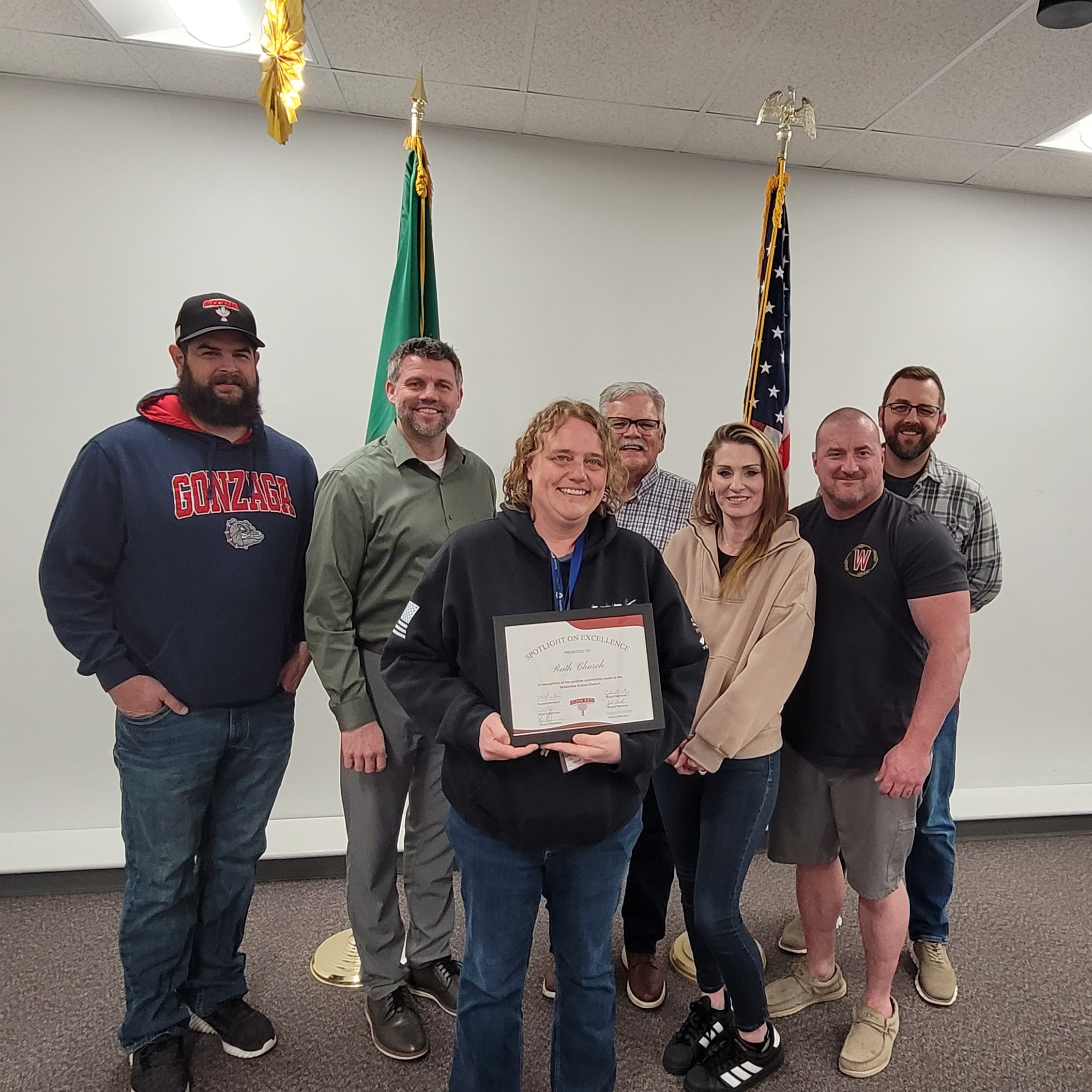Ruth Church receiving Spotlight on Excellence