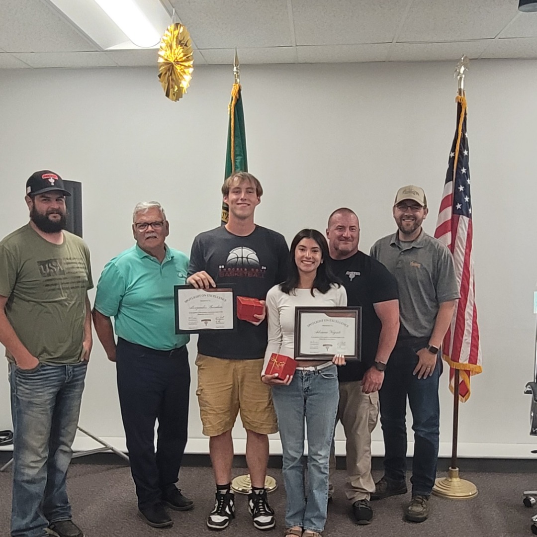 Adriana Negrete and Alexzander Sheridan recipients of May 2026 Spotlight on Excellence.
