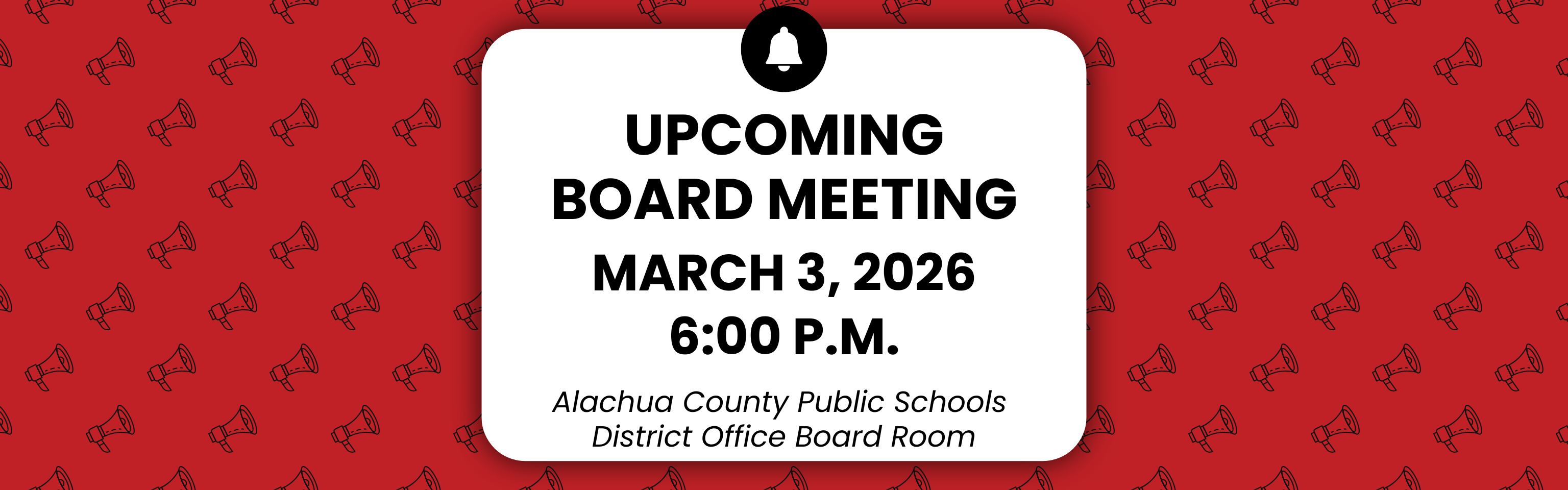 March 3 Board Meeting