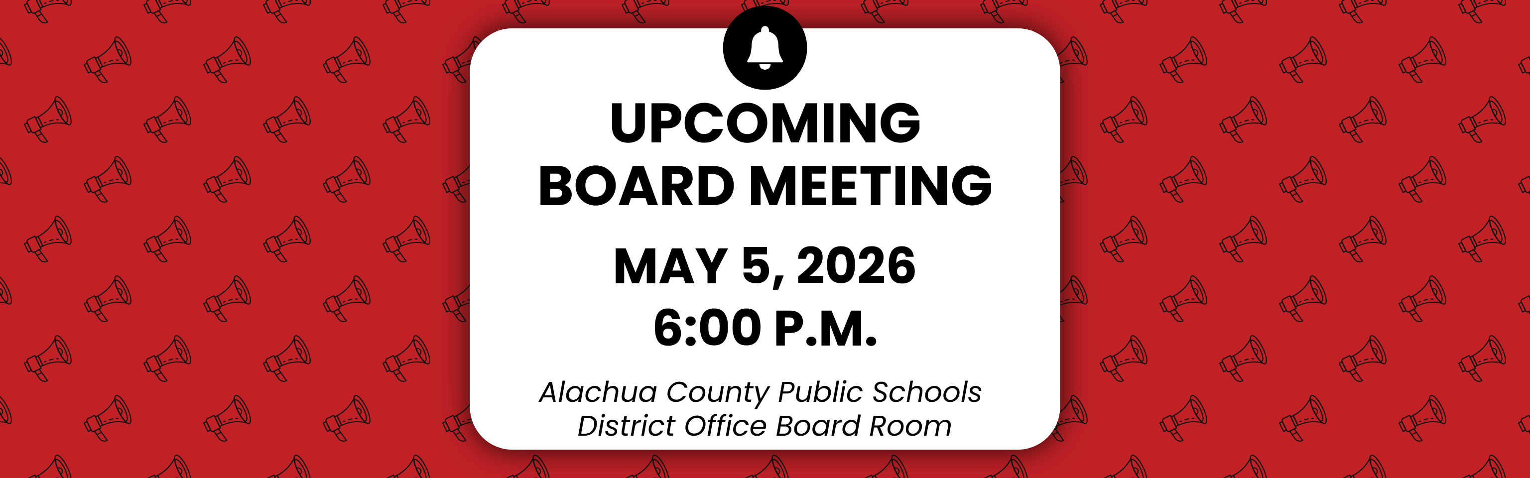 Upcoming Board Meeting