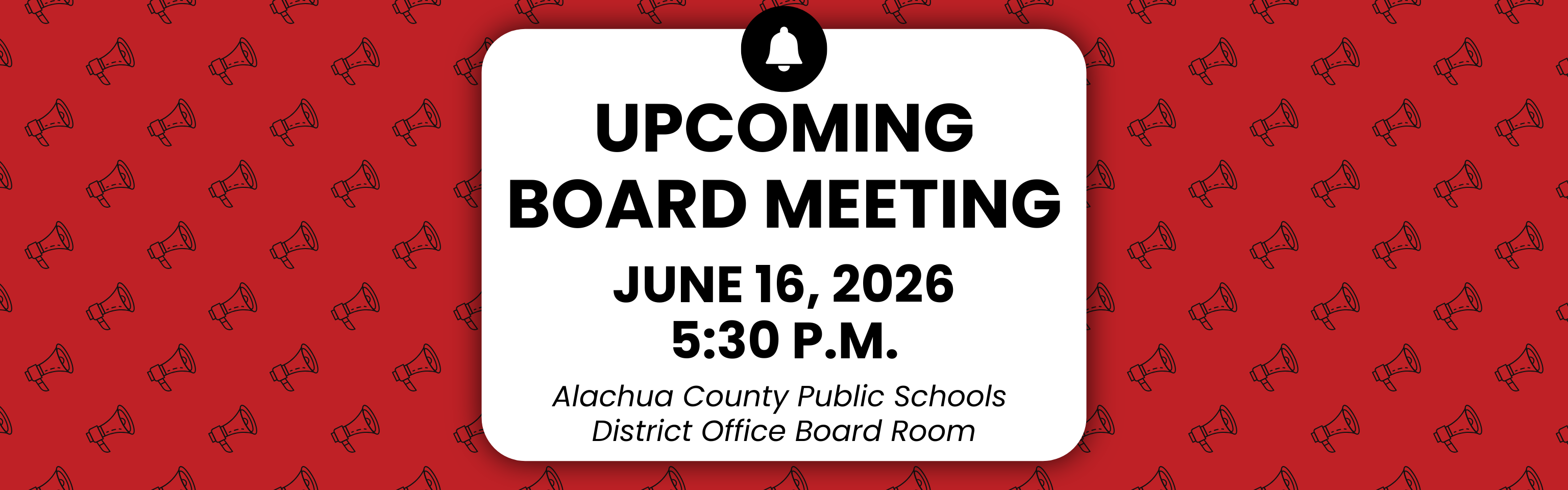 Upcoming SBAC Board Meeting - June 16, 2026