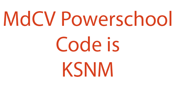 mdcv powerschool code