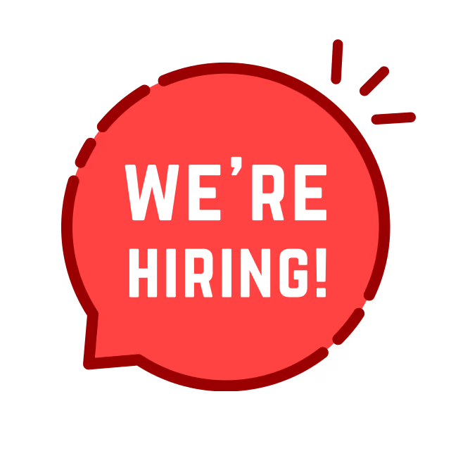 we're hiring graphic