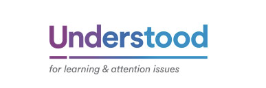 Understandood logo featuring the text "Understandood for learning and attention issues" in a modern design.