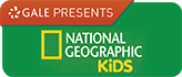 National Geographic Kids logo featuring a yellow rectangle with the brand name in bold black letters.
