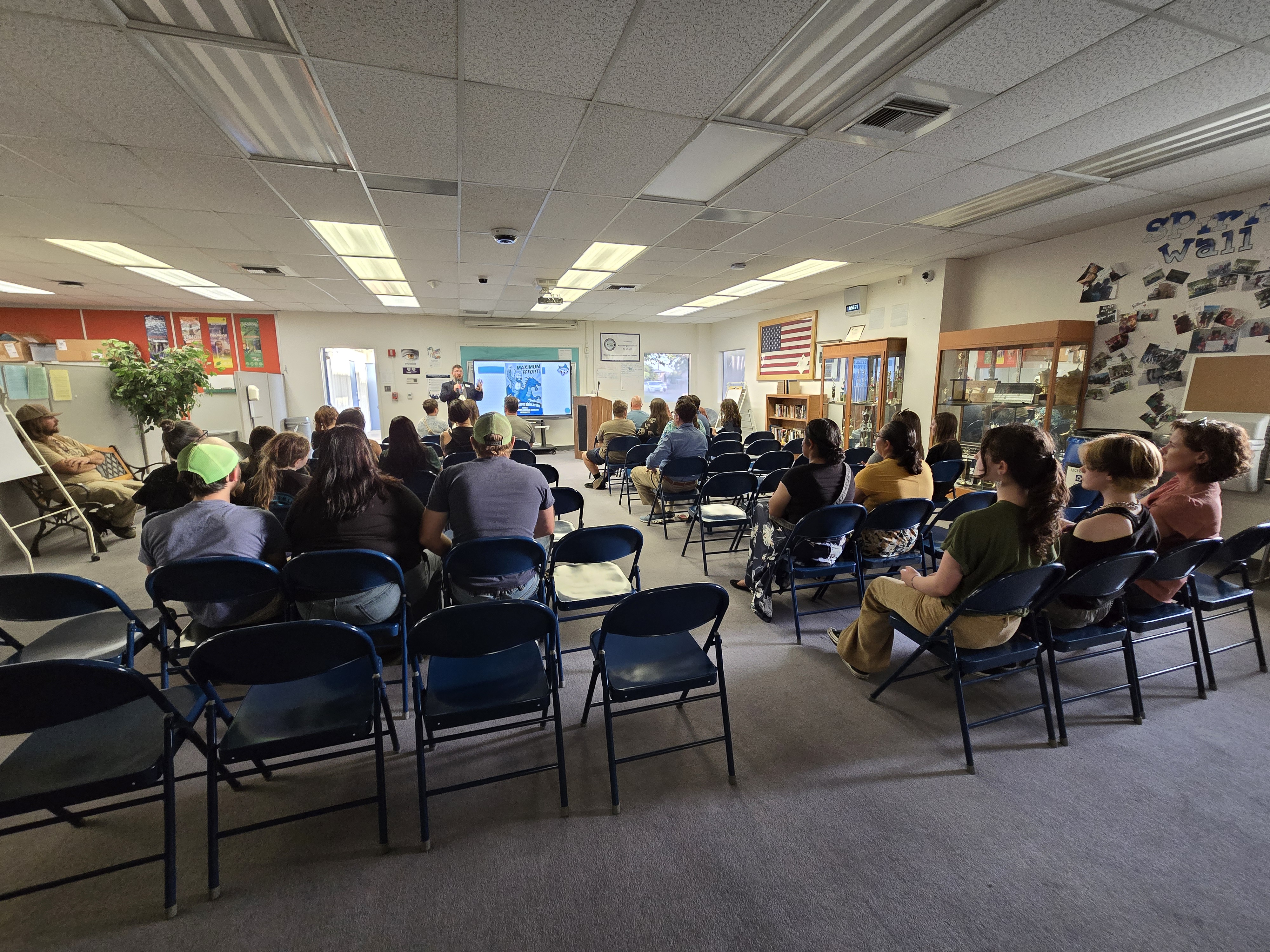 Families at Back to School Night