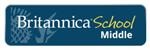 Britannica School Elementary logo featuring a colorful design with educational elements for young learners.