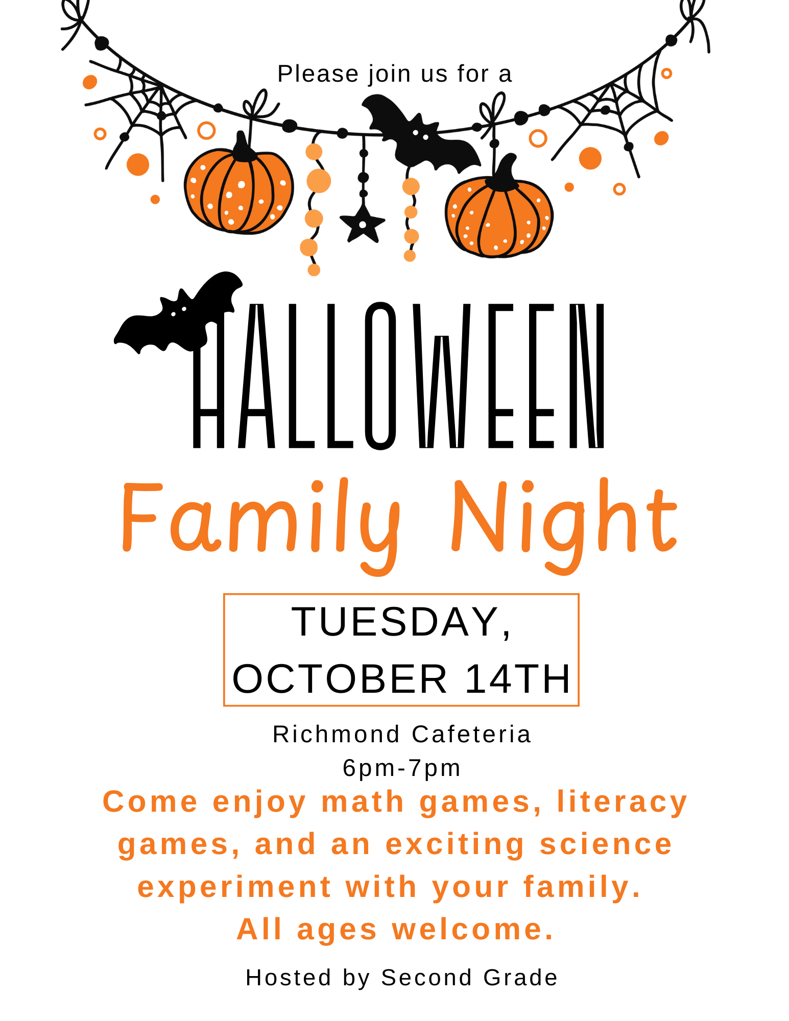 Halloween Family Night Flyer in English