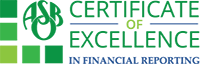 ASBO Certificate of Excellence in Financial Reporting